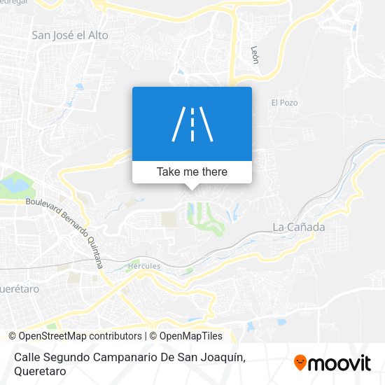 Mapa de Calle Segundo Campanario De San Joaquín
