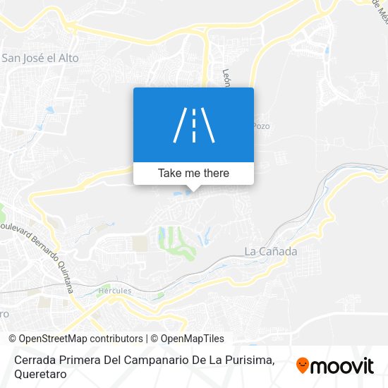 Cerrada Primera Del Campanario De La Purisima map