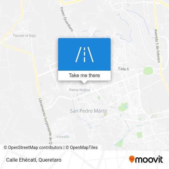 Mapa de Calle Ehécatl