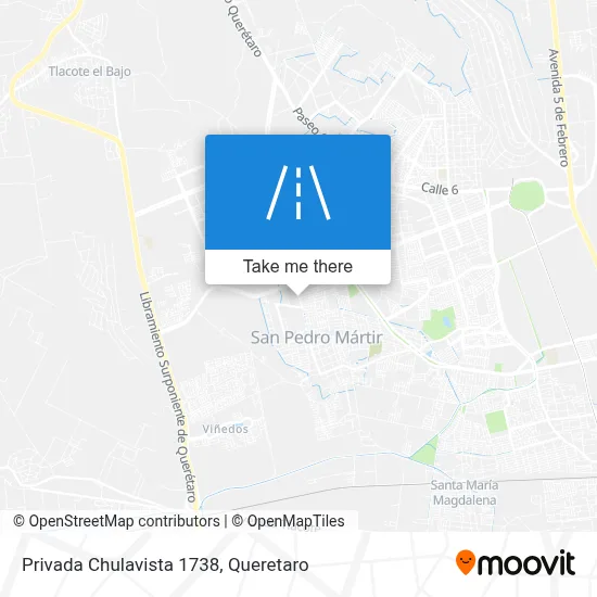 Privada Chulavista 1738 map