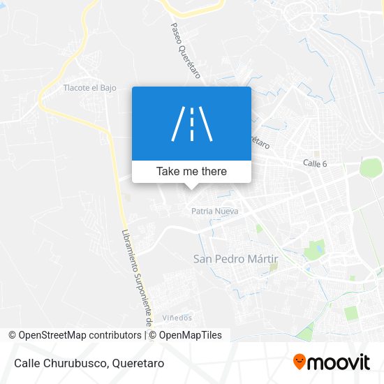 Mapa de Calle Churubusco