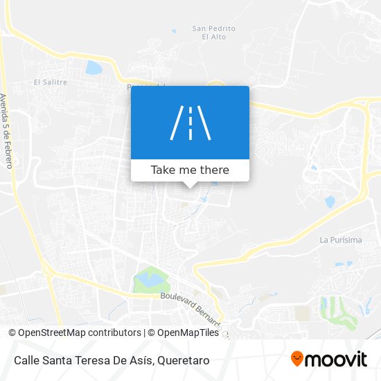 Mapa de Calle Santa Teresa De Asís