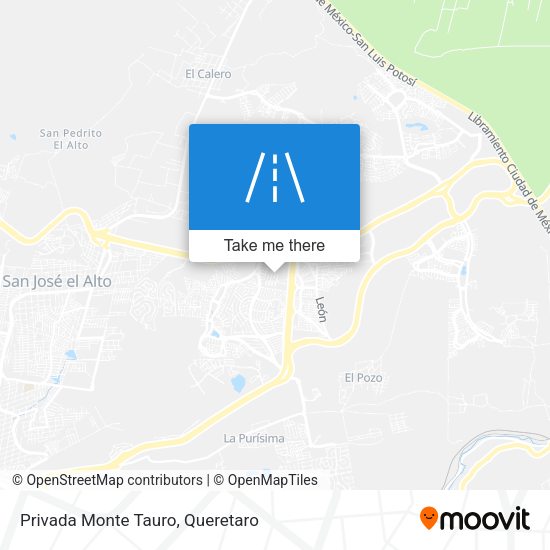 Privada Monte Tauro map