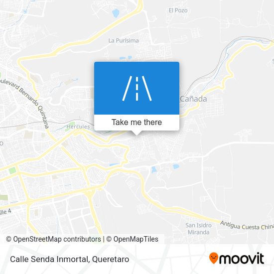 Mapa de Calle Senda Inmortal