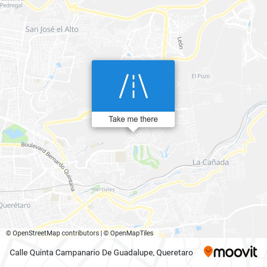 Calle Quinta Campanario De Guadalupe map