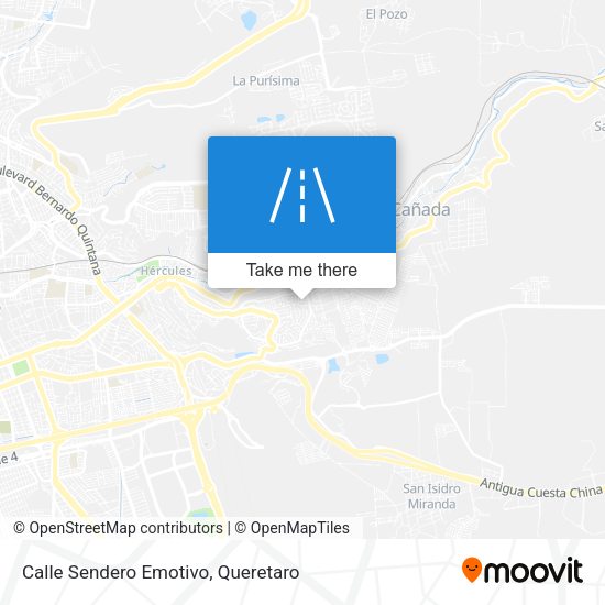 Calle Sendero Emotivo map