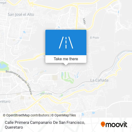 Calle Primera Campanario De San Francisco map