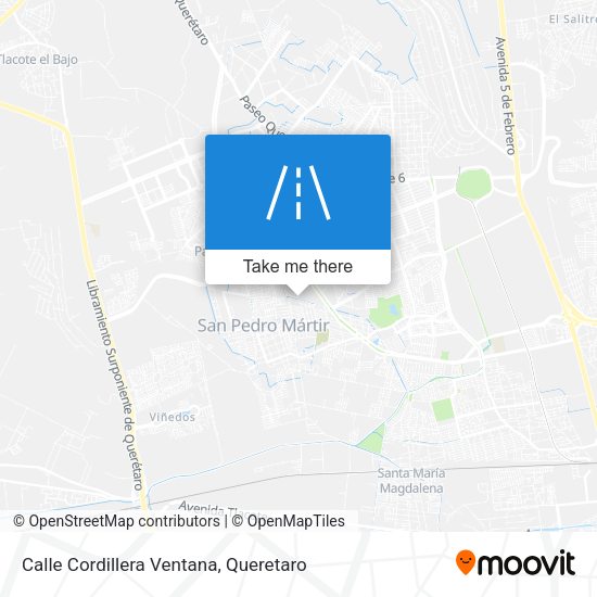 Calle Cordillera Ventana map