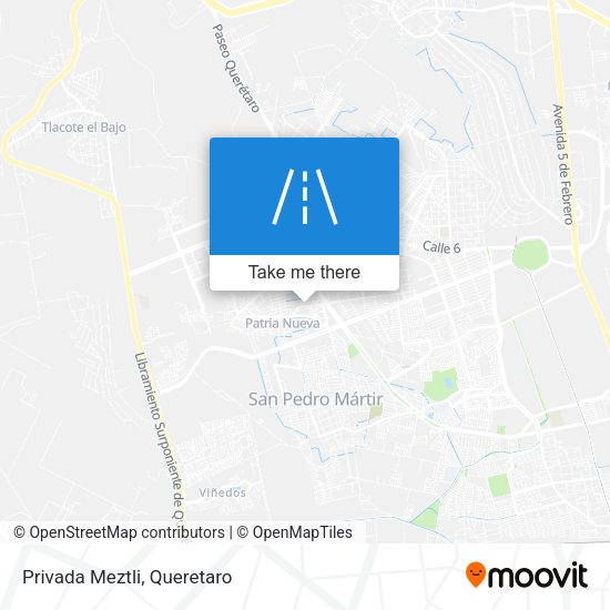 Mapa de Privada Meztli
