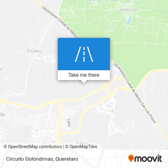 Circuito Golondrinas map