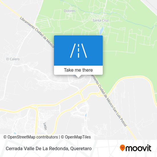 Mapa de Cerrada Valle De La Redonda