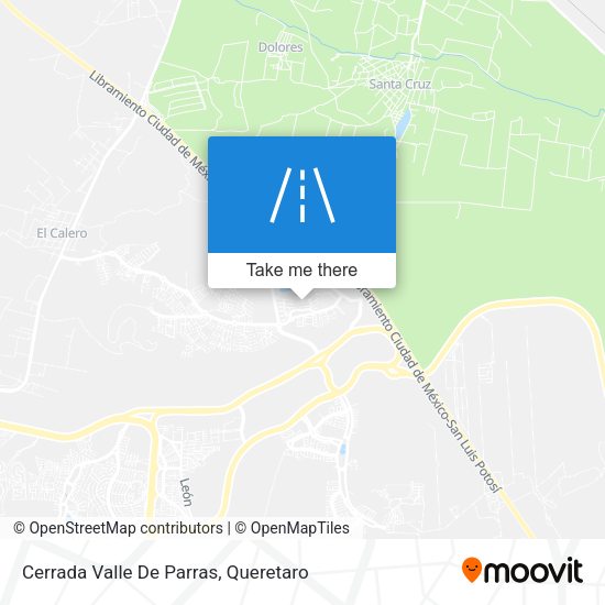 Mapa de Cerrada Valle De Parras