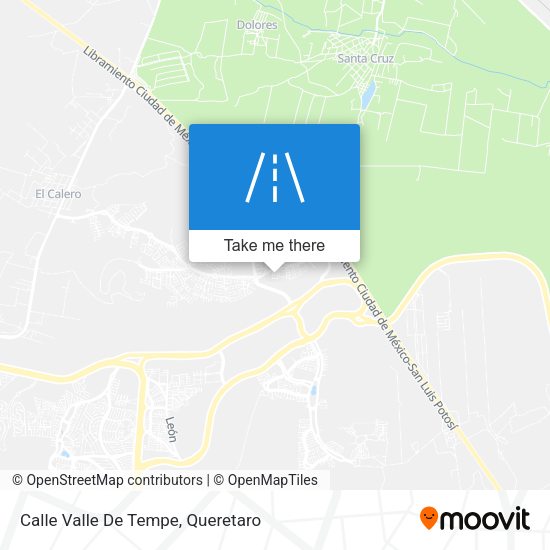 Calle Valle De Tempe map