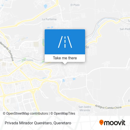 Privada Mirador Querétaro map