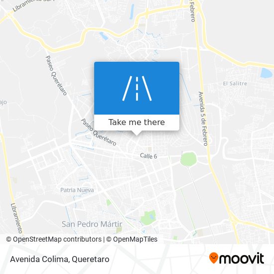 Avenida Colima map