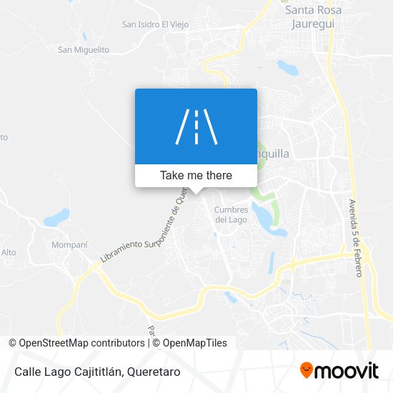 Calle Lago Cajititlán map