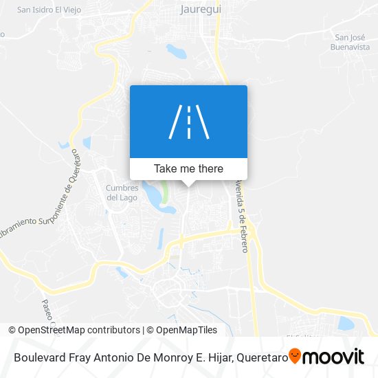 Boulevard Fray Antonio De Monroy E. Hijar map