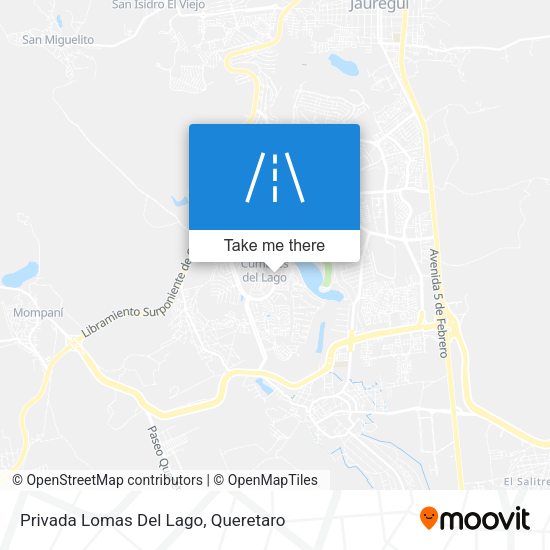 Privada Lomas Del Lago map