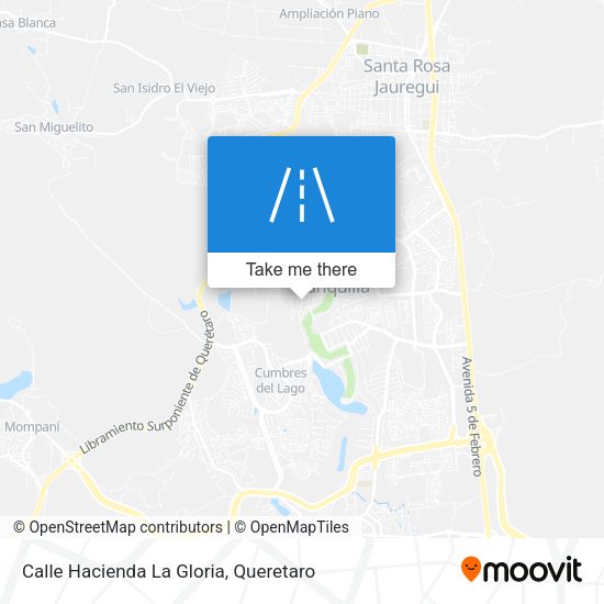 Mapa de Calle Hacienda La Gloria