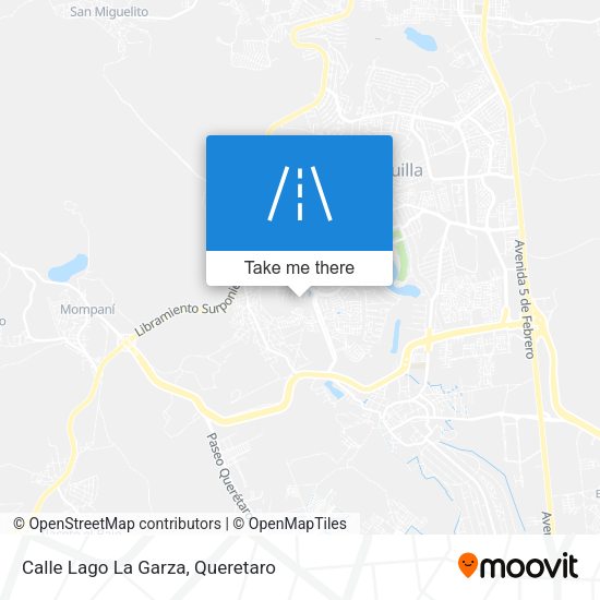 Calle Lago La Garza map