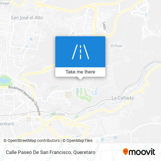 Calle Paseo De San Francisco map