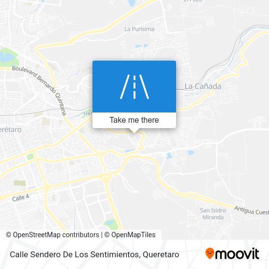 Mapa de Calle Sendero De Los Sentimientos