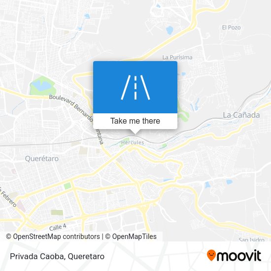 Mapa de Privada Caoba