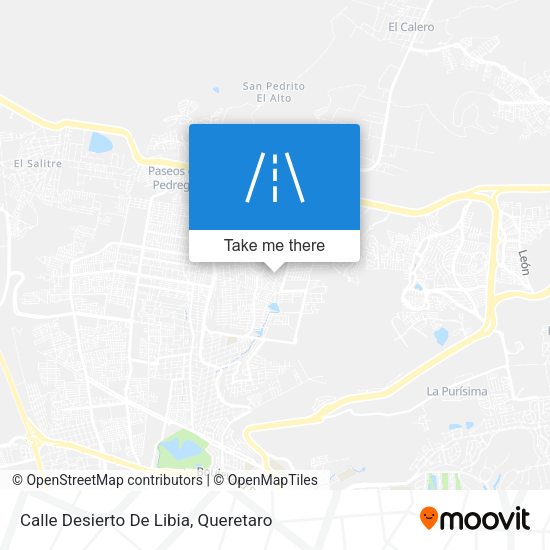Mapa de Calle Desierto De Libia