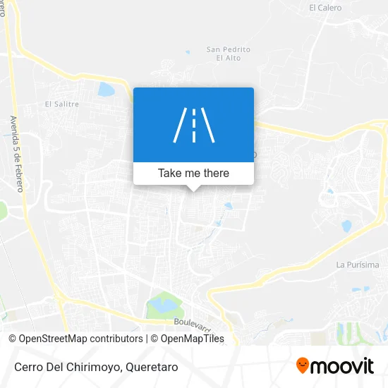 Cerro Del Chirimoyo map
