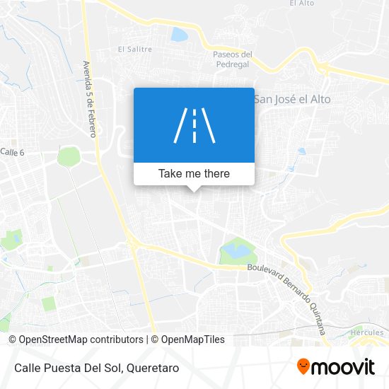 Calle Puesta Del Sol map