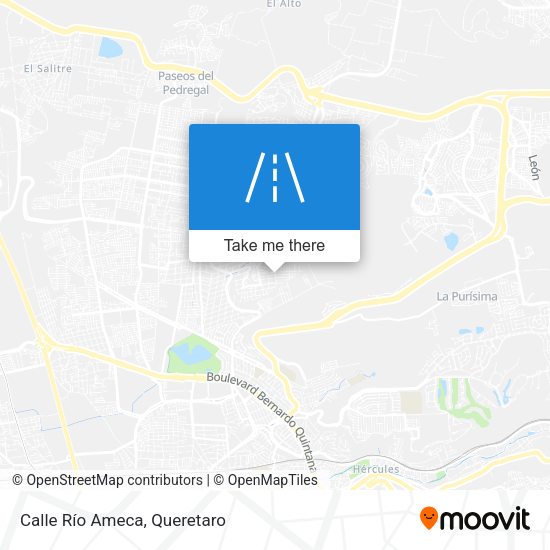 Mapa de Calle Río Ameca