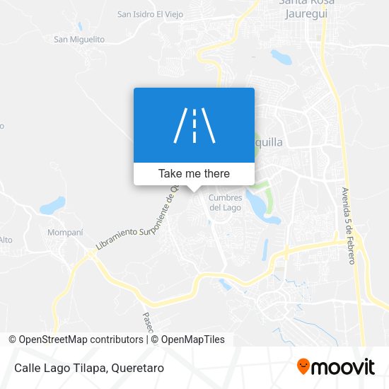 Mapa de Calle Lago Tilapa