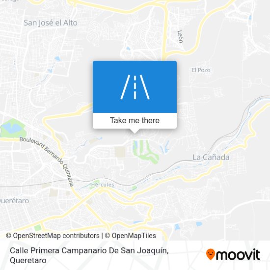Calle Primera Campanario De San Joaquín map