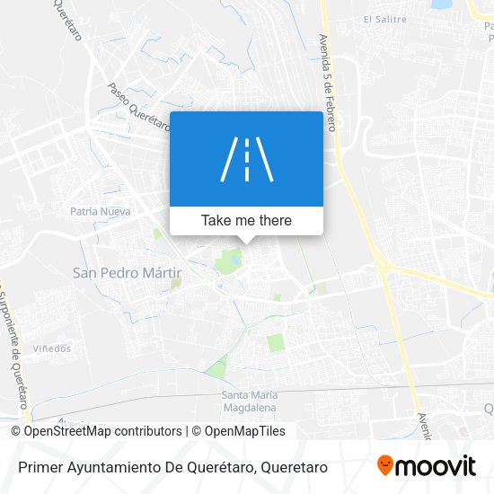Primer Ayuntamiento De Querétaro map