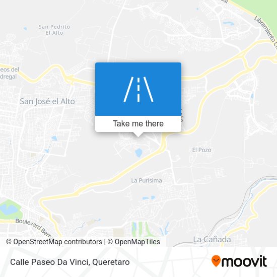 Calle Paseo Da Vinci map