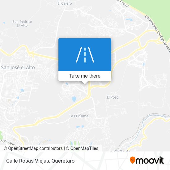 Mapa de Calle Rosas Viejas