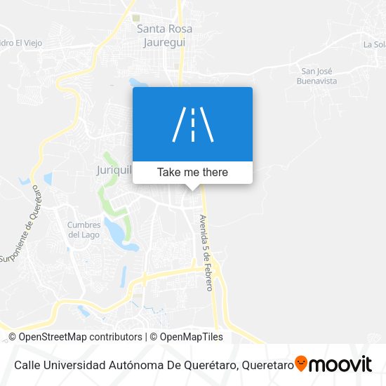 Mapa de Calle Universidad Autónoma De Querétaro