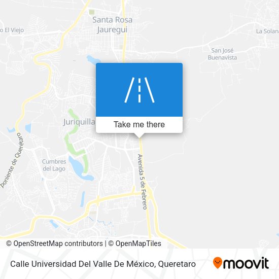 Calle Universidad Del Valle De México map