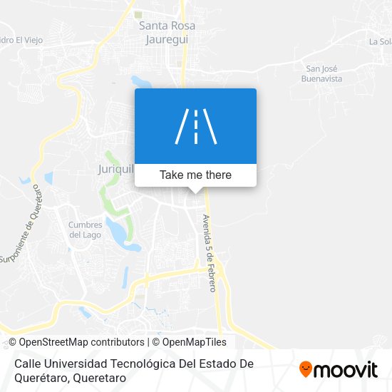 Calle Universidad Tecnológica Del Estado De Querétaro map