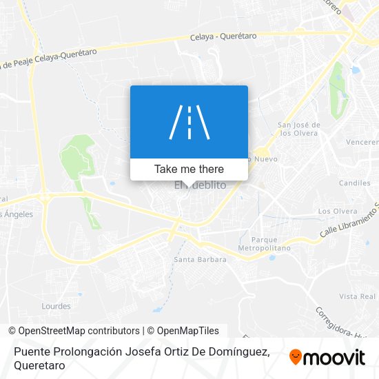 Mapa de Puente Prolongación Josefa Ortiz De Domínguez