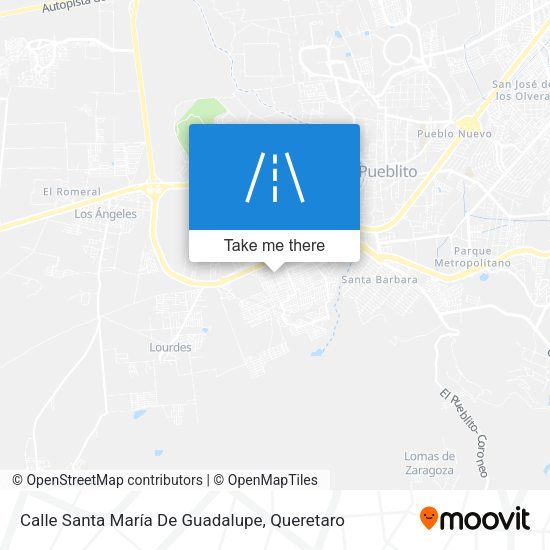 Calle Santa María De Guadalupe map