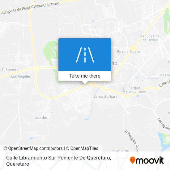 Calle Libramiento Sur Poniente De Querétaro map