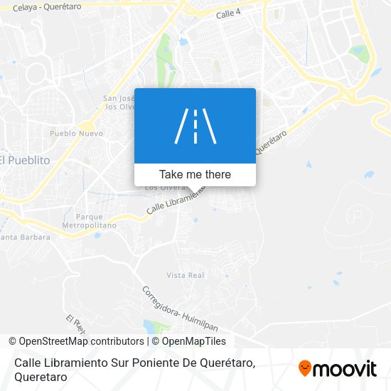 Mapa de Calle Libramiento Sur Poniente De Querétaro