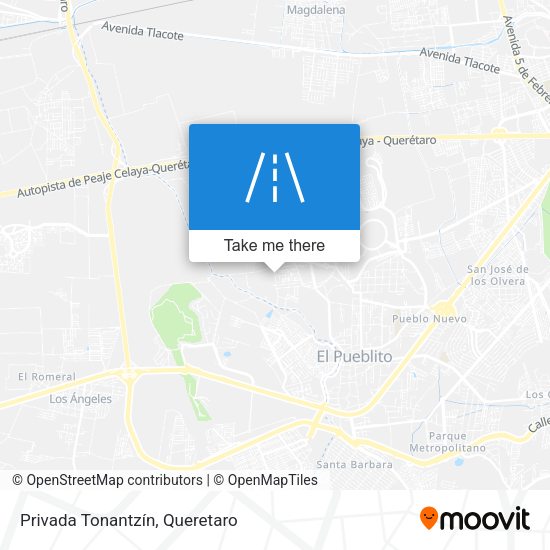 Mapa de Privada Tonantzín