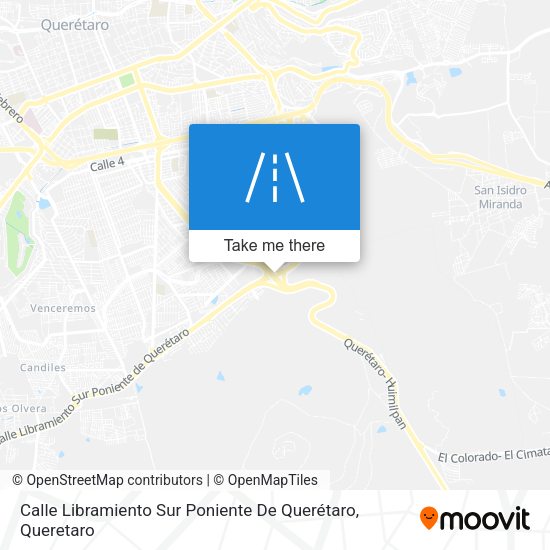 Mapa de Calle Libramiento Sur Poniente De Querétaro
