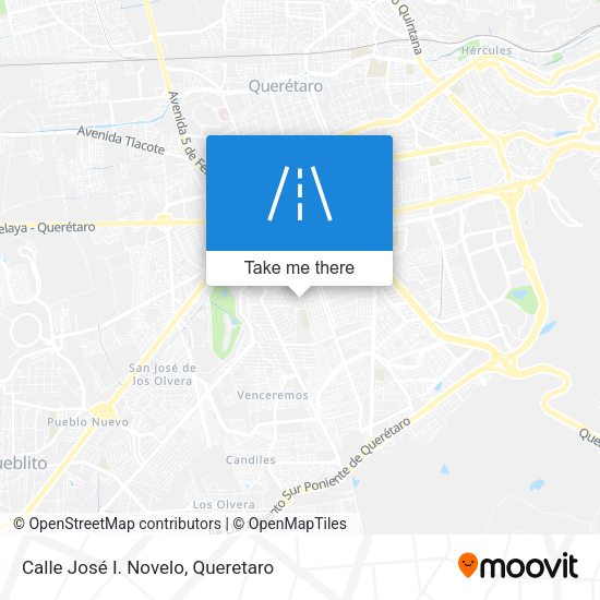 Calle José I. Novelo map