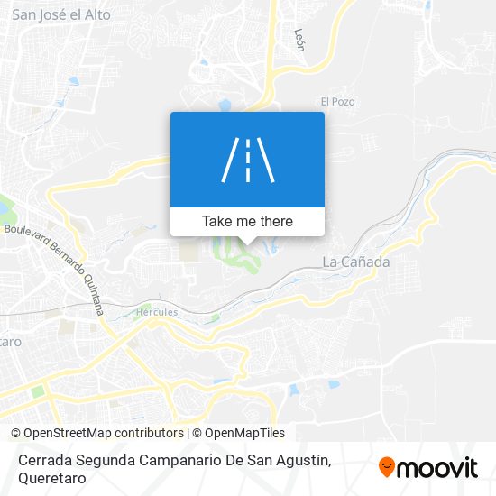 Mapa de Cerrada Segunda Campanario De San Agustín