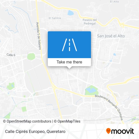 Calle Ciprés Europeo map