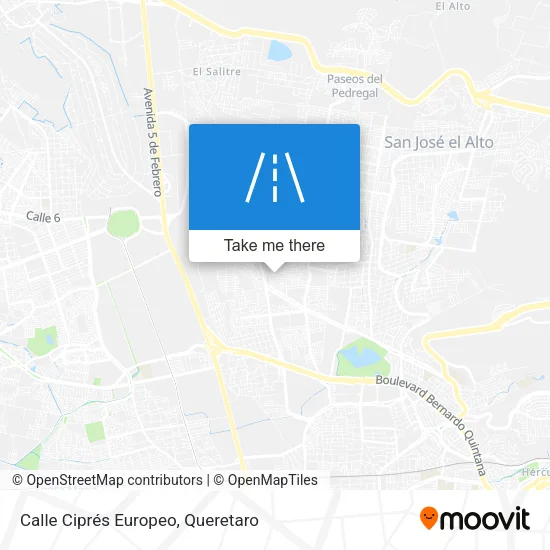 Calle Ciprés Europeo map