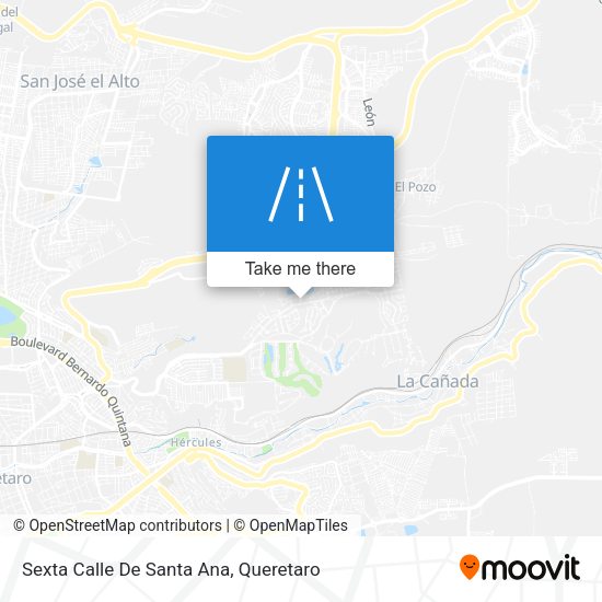 Mapa de Sexta Calle De Santa Ana